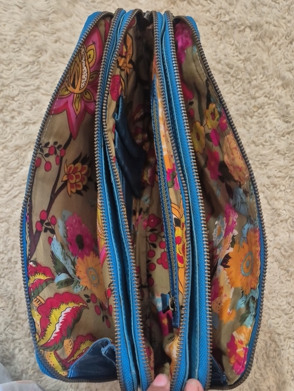 LATICO blue Leather Clutch - Picture 5 of 8